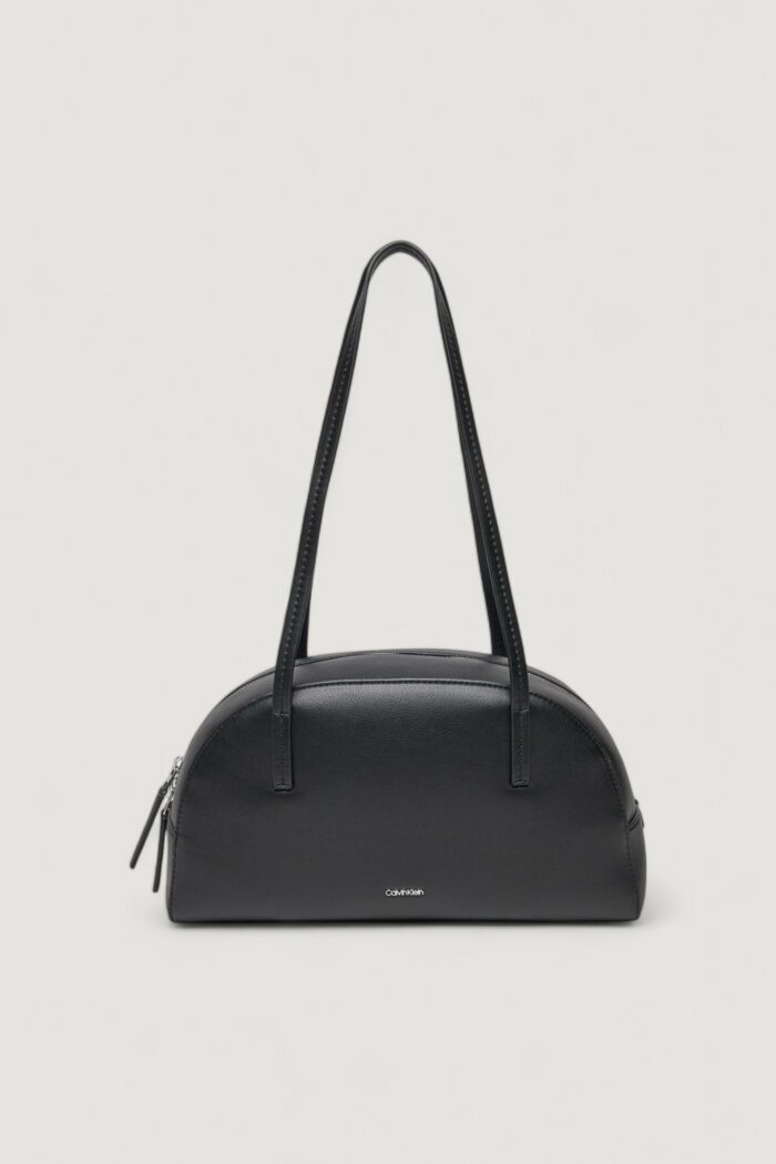 Borsa Calvin Klein ck glide elongated shoulder Nero