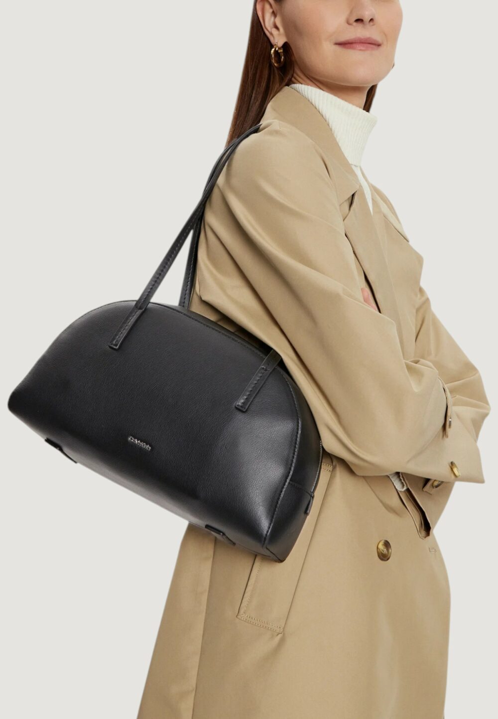 Borsa Calvin Klein ck glide elongated shoulder Nero - Foto 2