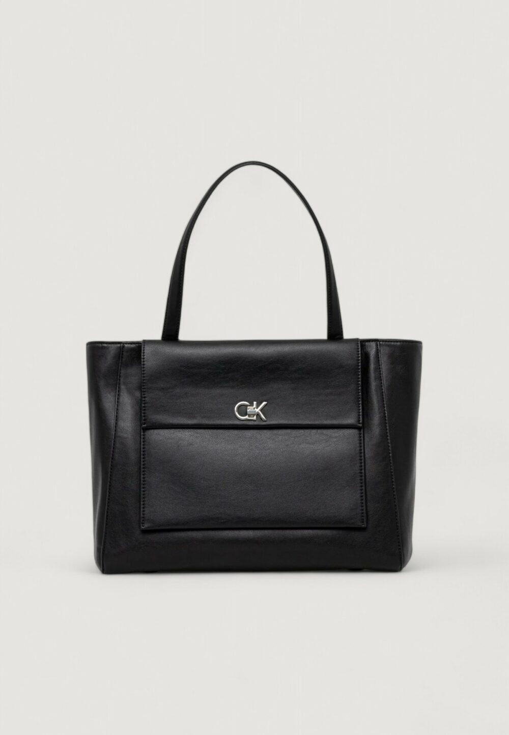 Borsa Calvin Klein ck medium shopper w/pocket Nero - Foto 1