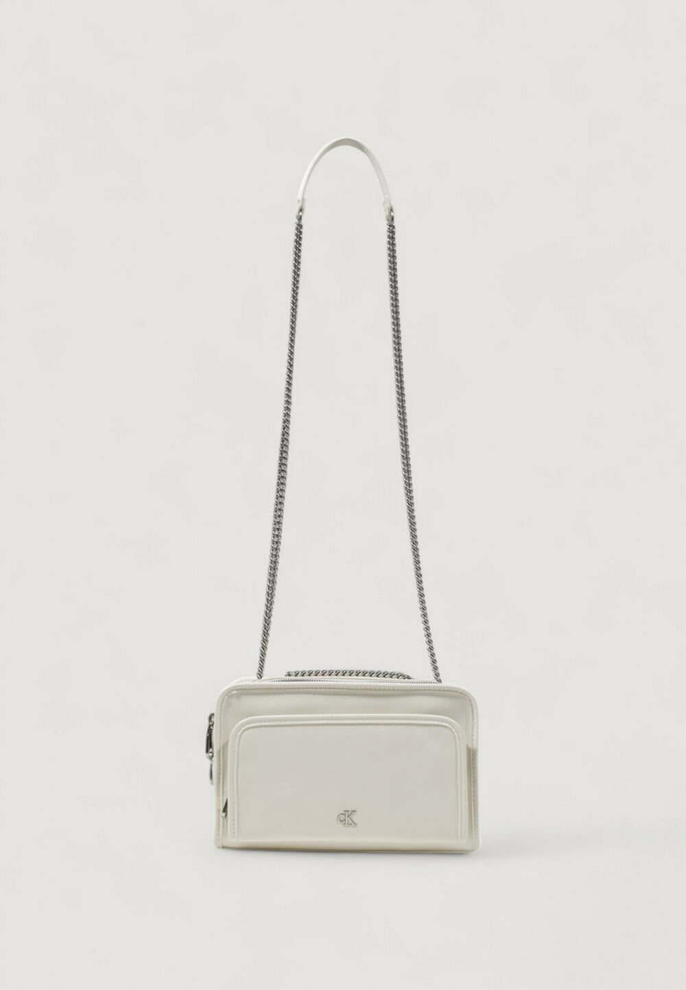Borsa Calvin Klein utility dbl zip camera Bianco - Foto 2