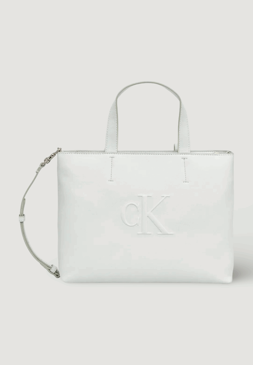 Borsa Calvin Klein Jeans sculpted mini ew tote Grigio Chiaro - Foto 1