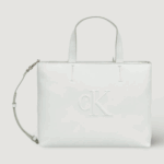 Borsa Calvin Klein Jeans sculpted mini ew tote Grigio Chiaro - Foto 1