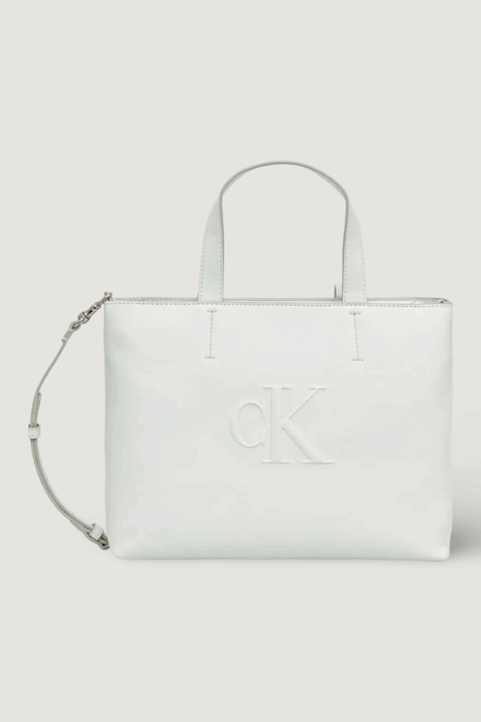 Borsa Calvin Klein Jeans sculpted mini ew tote Grigio Chiaro