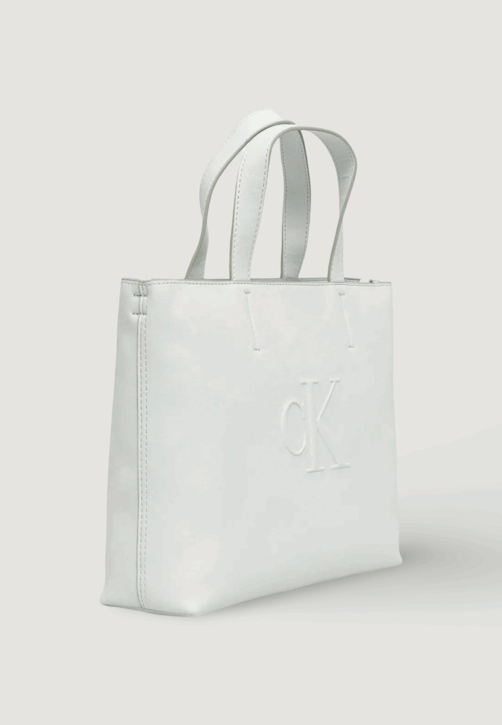 Borsa Calvin Klein Jeans sculpted mini ew tote Grigio Chiaro - Foto 3
