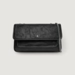 Borsa Calvin Klein Jeans chain ew flap conv chain Nero - Foto 1
