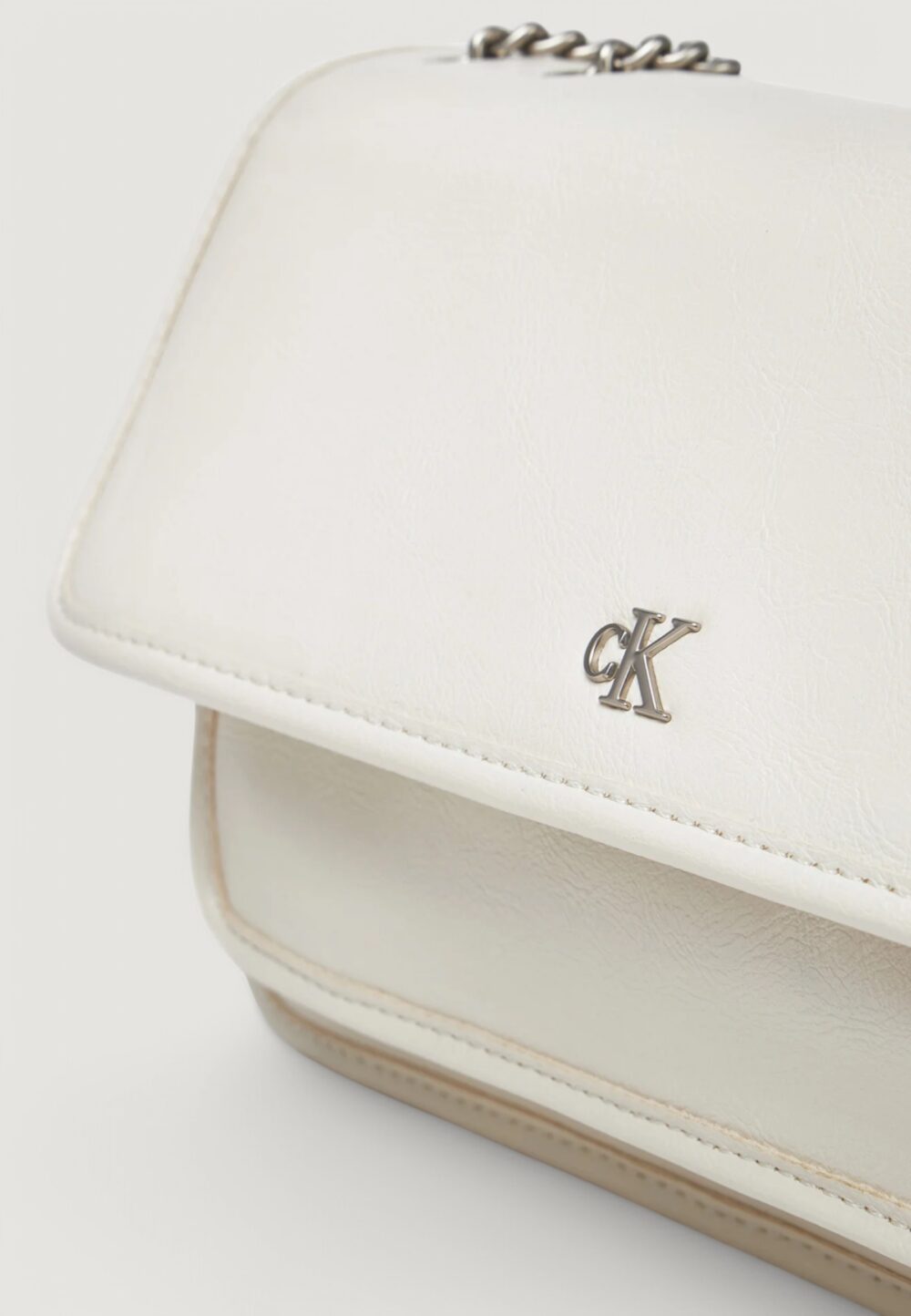 Borsa Calvin Klein Jeans chain ew flap conv chain Panna - Foto 2