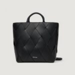 Borsa Calvin Klein ck woven medium tote Nero - Foto 1