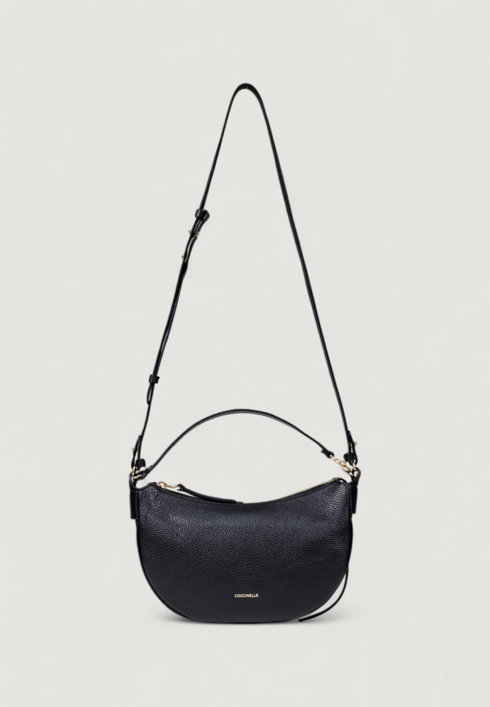 Borsa Coccinelle handbag grained leather noir Nero - Foto 1