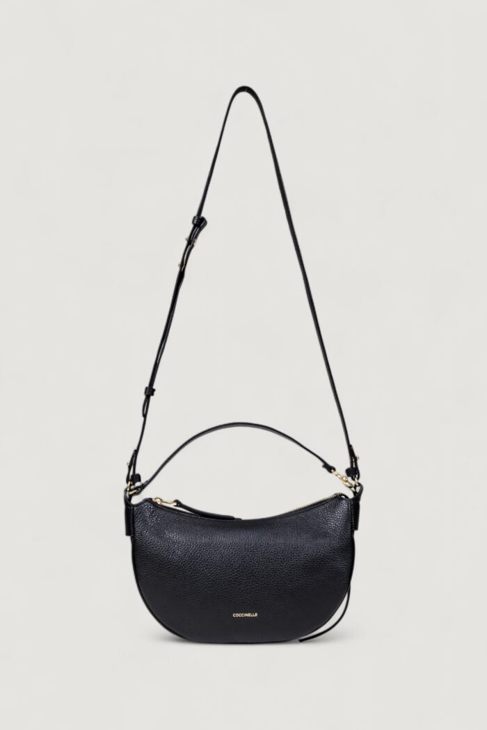 Borsa Coccinelle handbag grained leather noir Nero