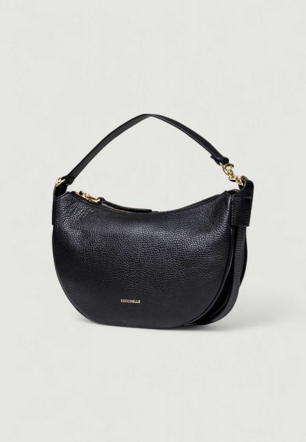 Borsa Coccinelle handbag grained leather noir Nero - Foto 4