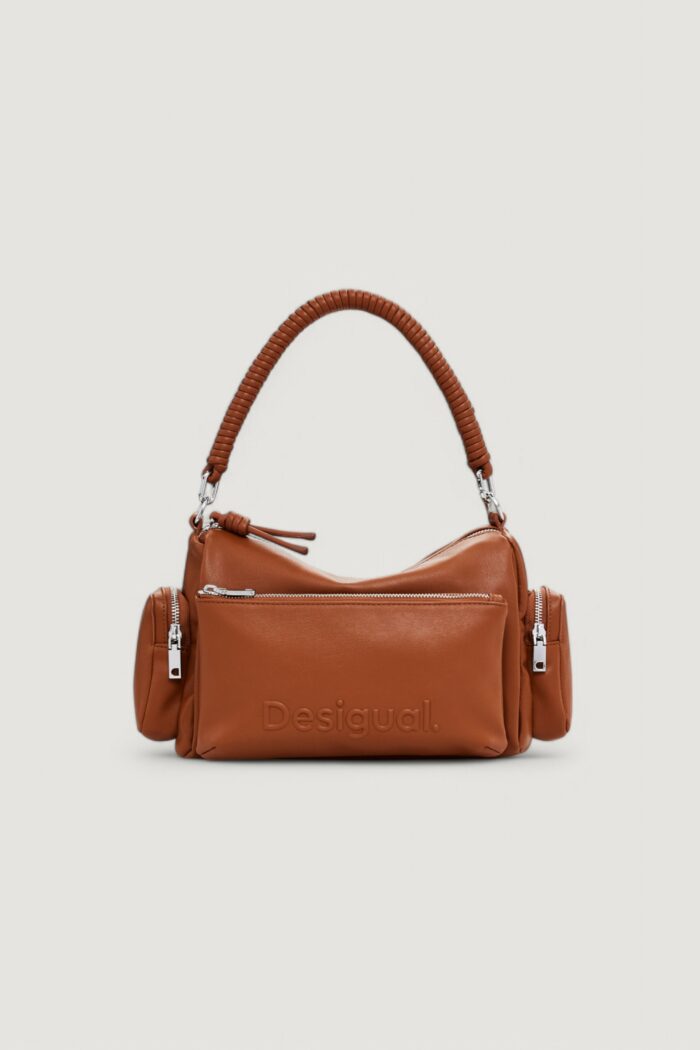 Borsa Desigual bag_half habana camel Beige scuro