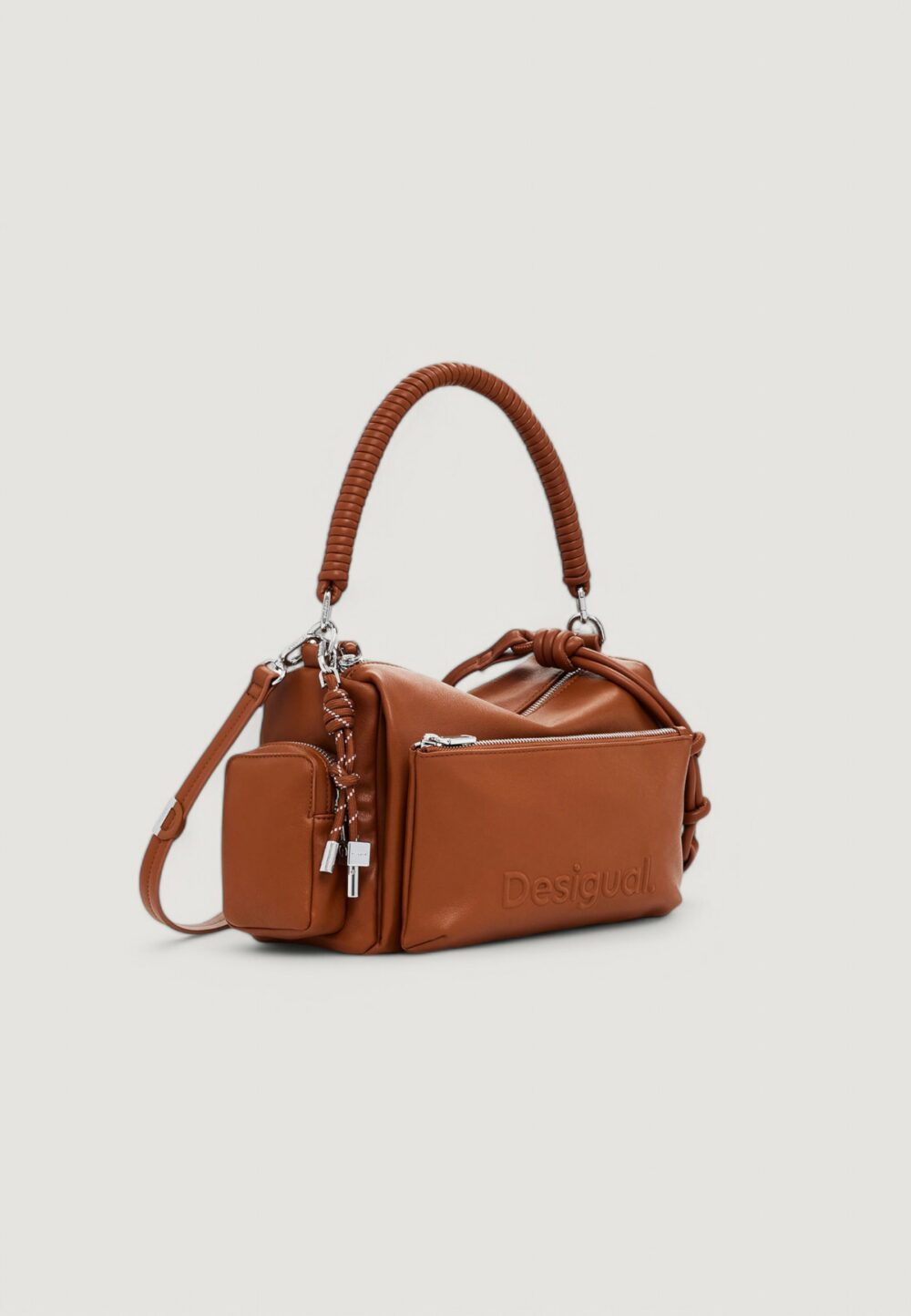 Borsa Desigual bag_half habana camel Beige scuro - Foto 3