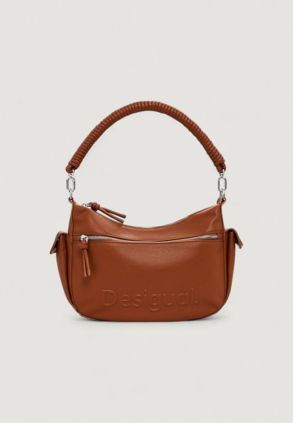 Borsa Desigual bag half astana camel Cuoio - Foto 3