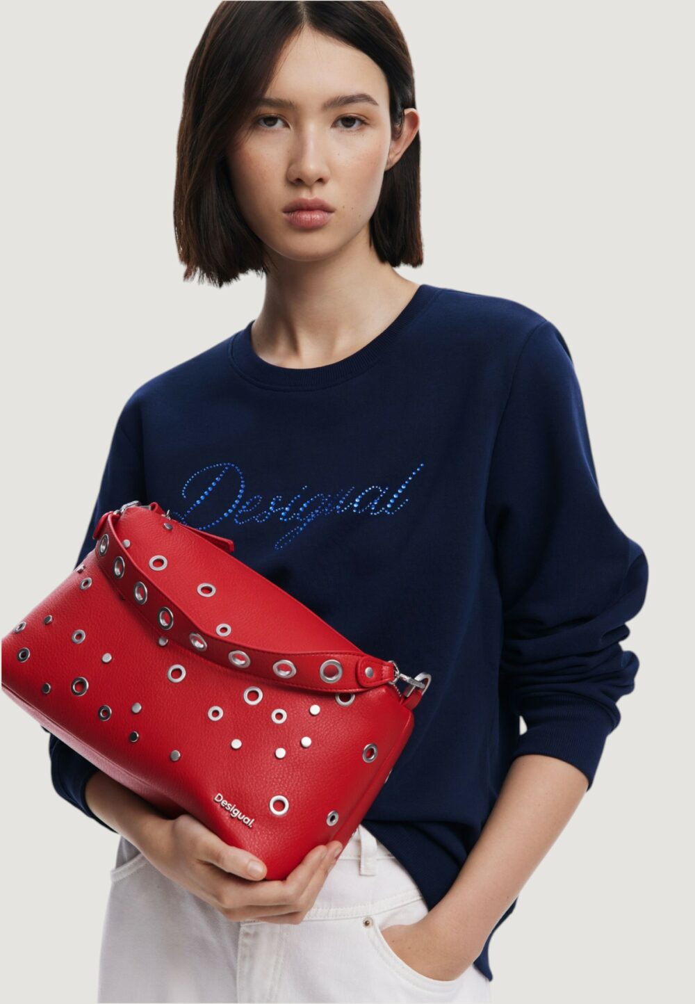 Borsa Desigual bag_rebel bergamo red Rosso - Foto 3
