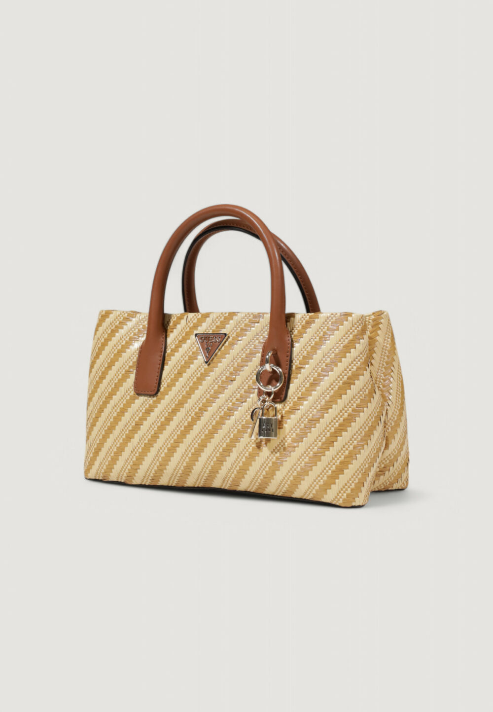 Borsa Guess emelda crossbody Beige - Foto 4