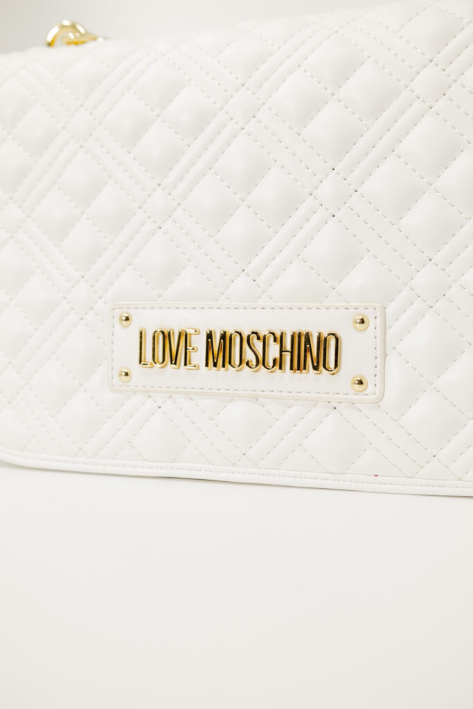 Borsa Love Moschino quilted Bianco