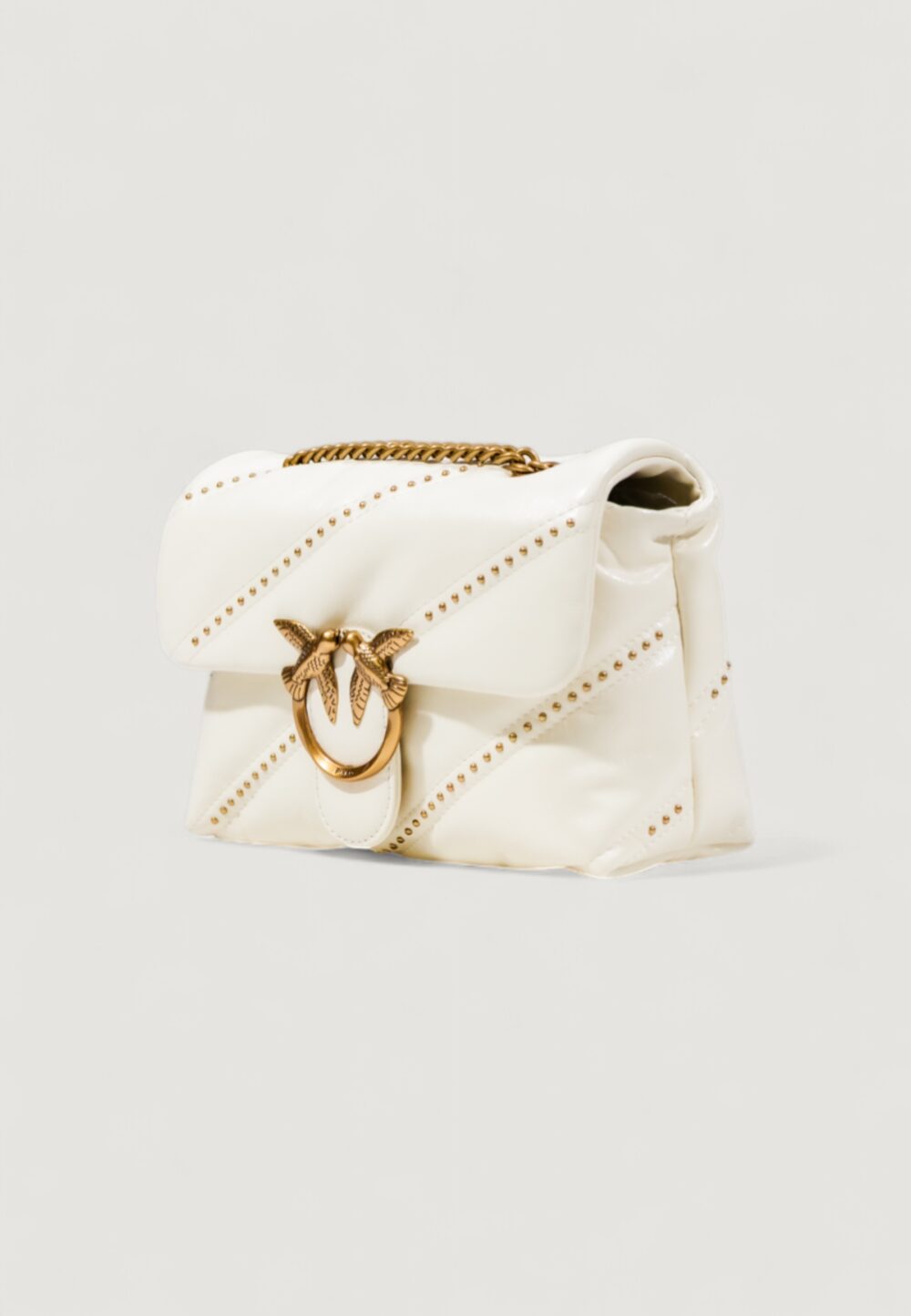 Borsa Pinko love puff mini cl Bianco - Foto 4