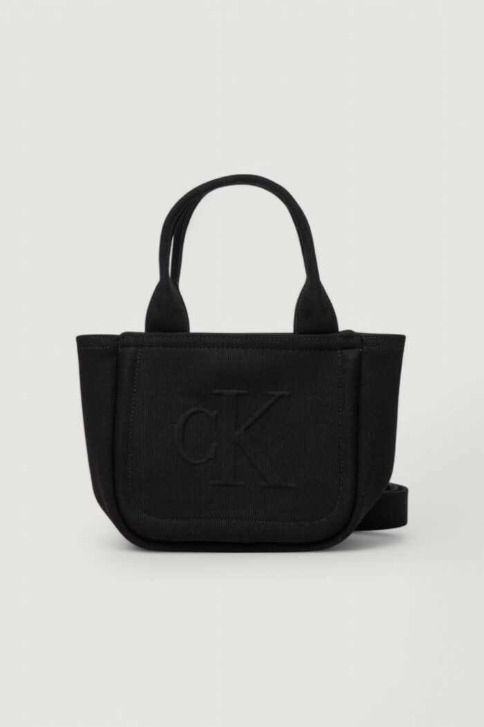 Borsa Calvin Klein summer canvas mini tote Nero
