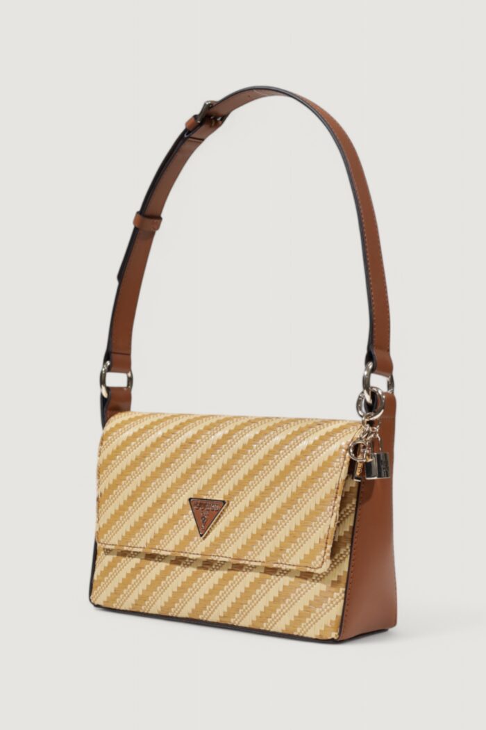 Borsa Guess emelda crossbody Beige scuro