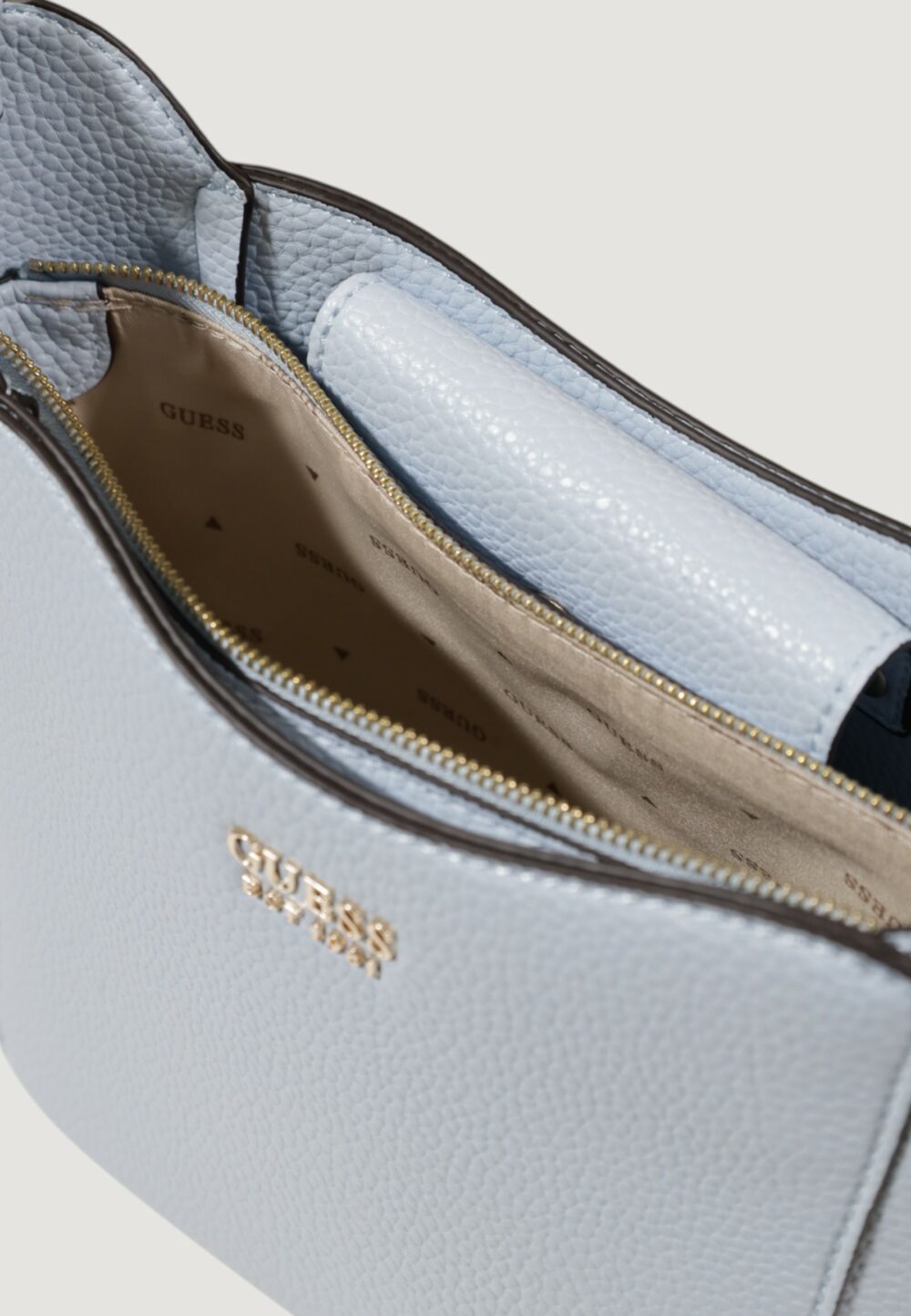 Borsa Guess brenton bucket Celeste - Foto 5