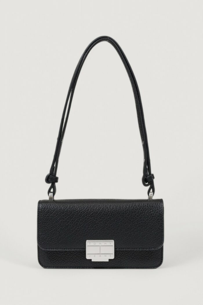 Borsa Tommy Hilfiger Jeans tjw fashionista crossover Nero