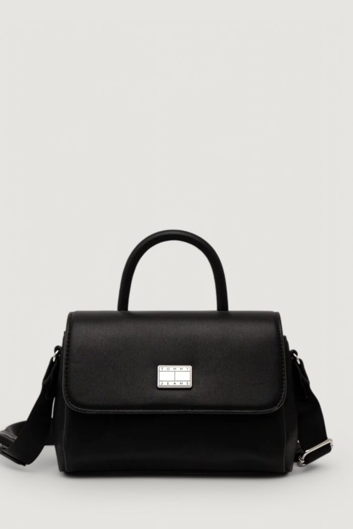 Borsa Tommy Hilfiger tjw american cool flap crossover Nero