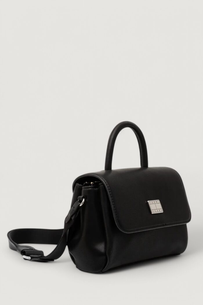 Borsa Tommy Hilfiger tjw american cool flap crossover Nero