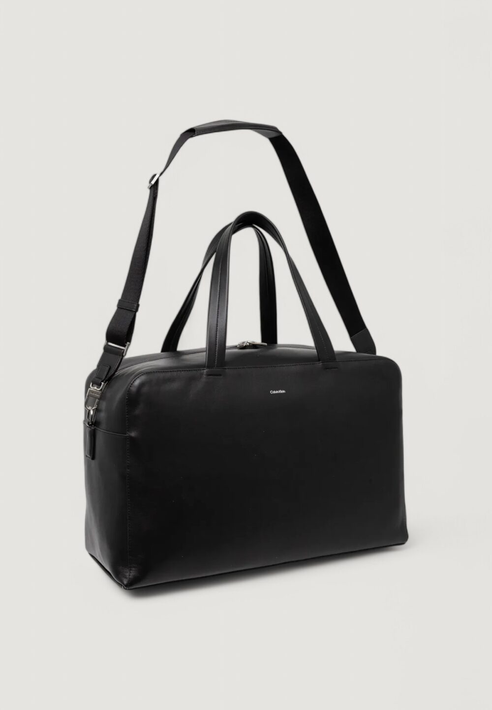 Borsone Calvin Klein ck premium leather weekender Nero - Foto 2