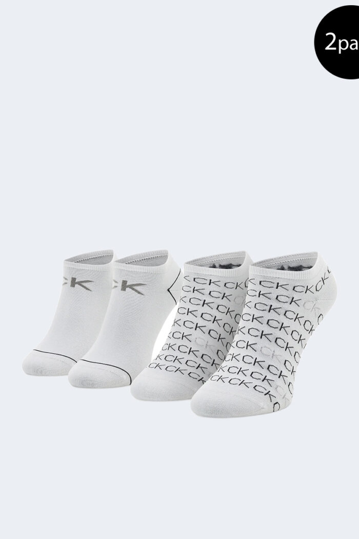 Calzini Calvin Klein sneaker 2p all Bianco