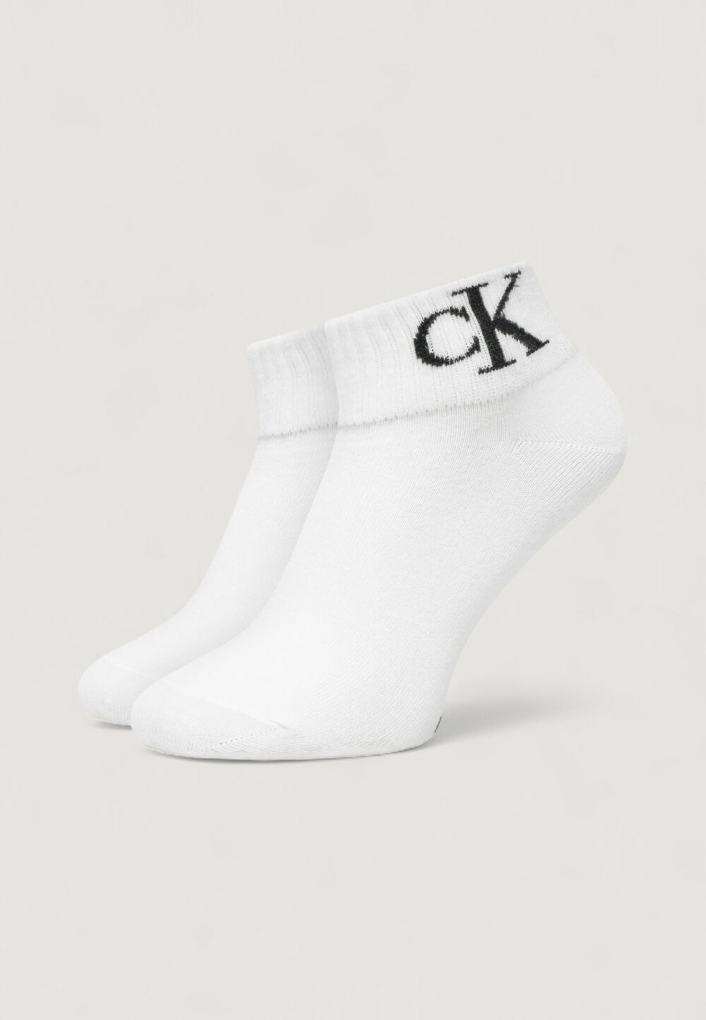 Calzini Calvin Klein Jeans quarter 2p monogram Bianco - Foto 1