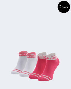 Calzini Calvin Klein quarter 2p logo Magenta - Foto 1