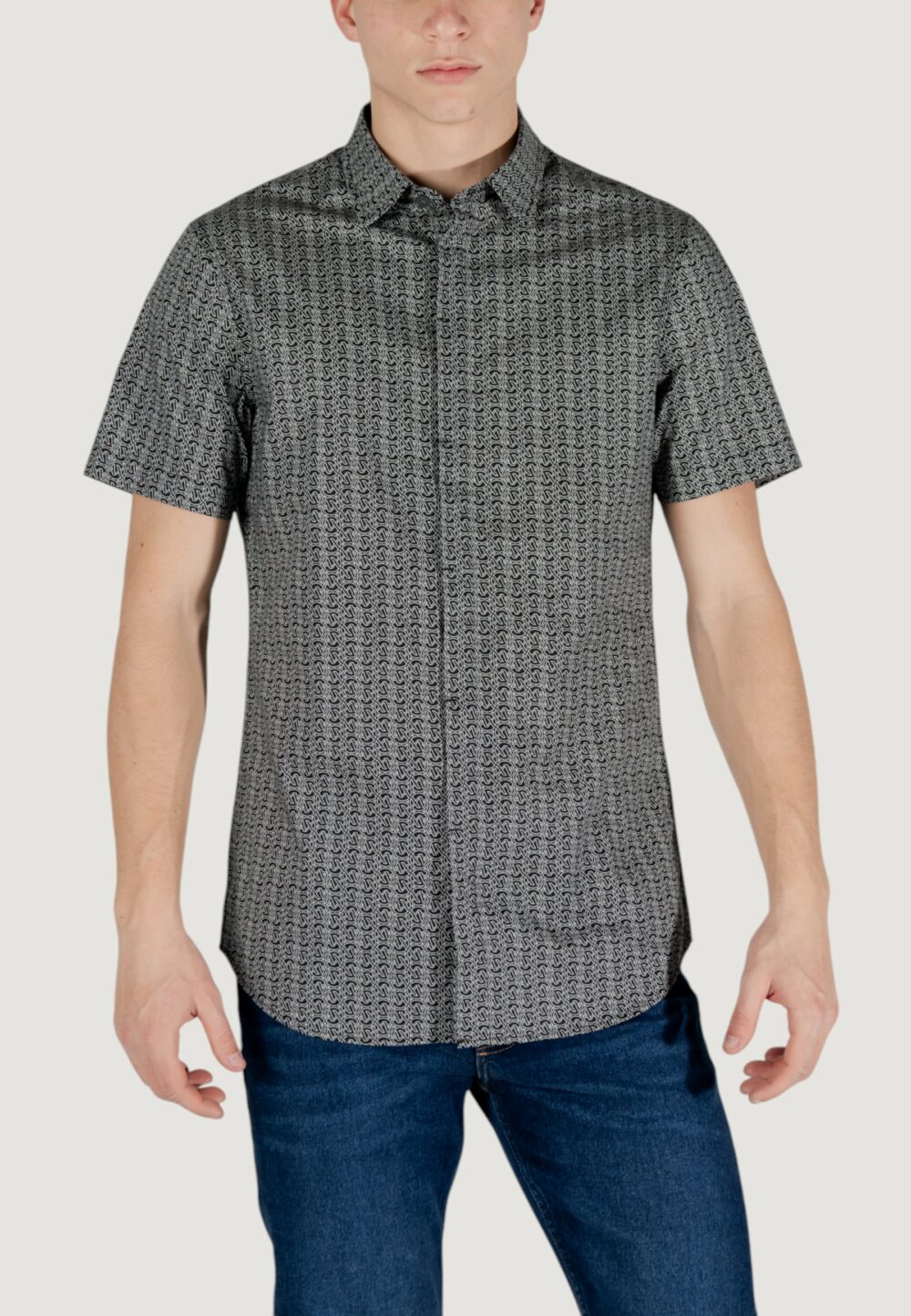 Camicia manica corta Armani Exchange Nero - Foto 1