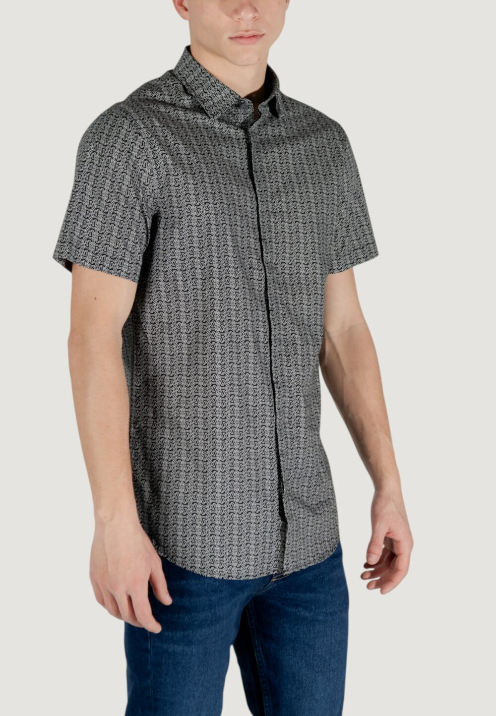 Camicia manica corta Armani Exchange Nero - Foto 3
