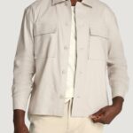 Camicia manica lunga Calvin Klein linen lyocell stretch Beige chiaro - Foto 1