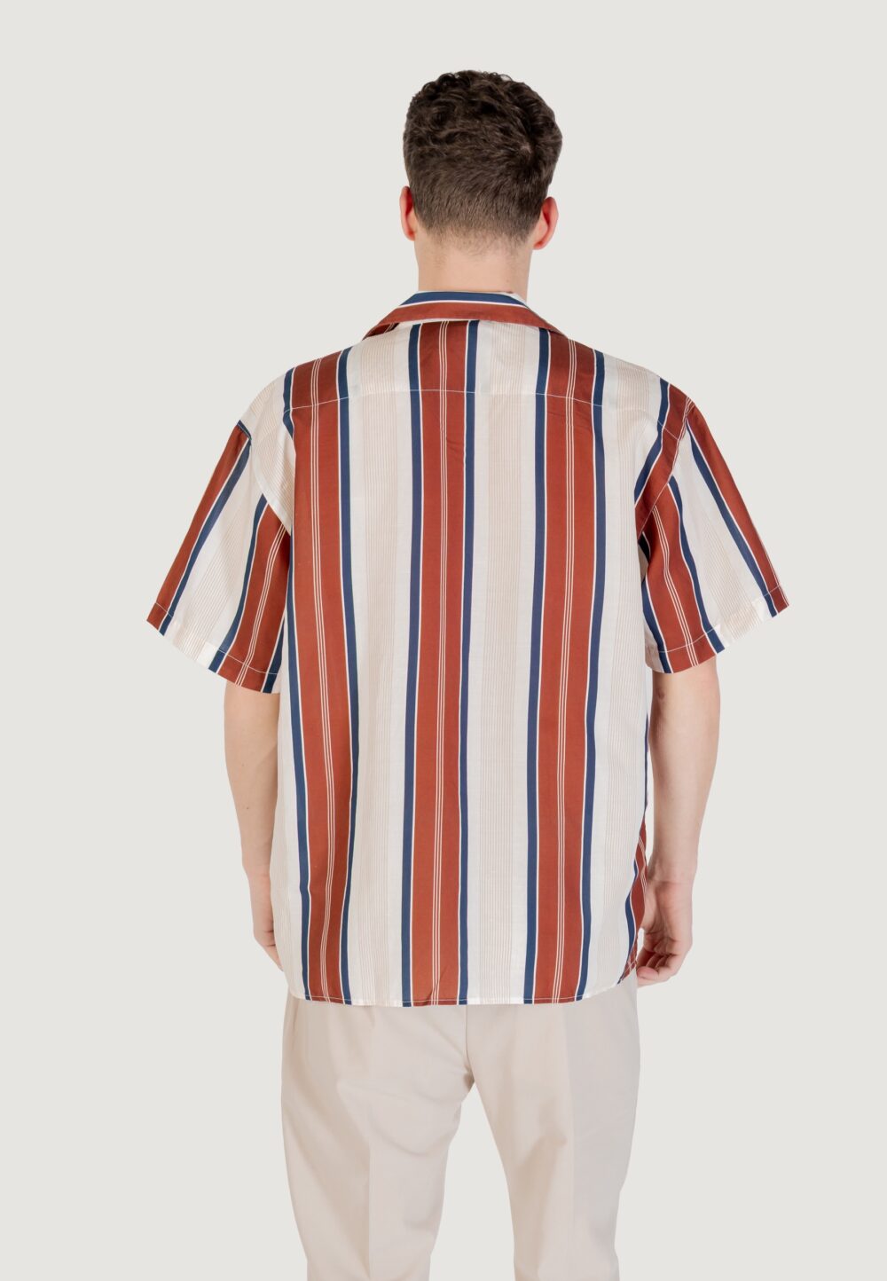 Camicia manica corta Gianni Lupo Beige - Foto 4