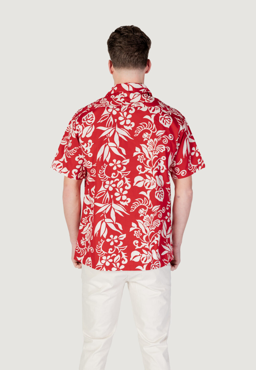 Camicia manica corta Replay Rosso - Foto 4