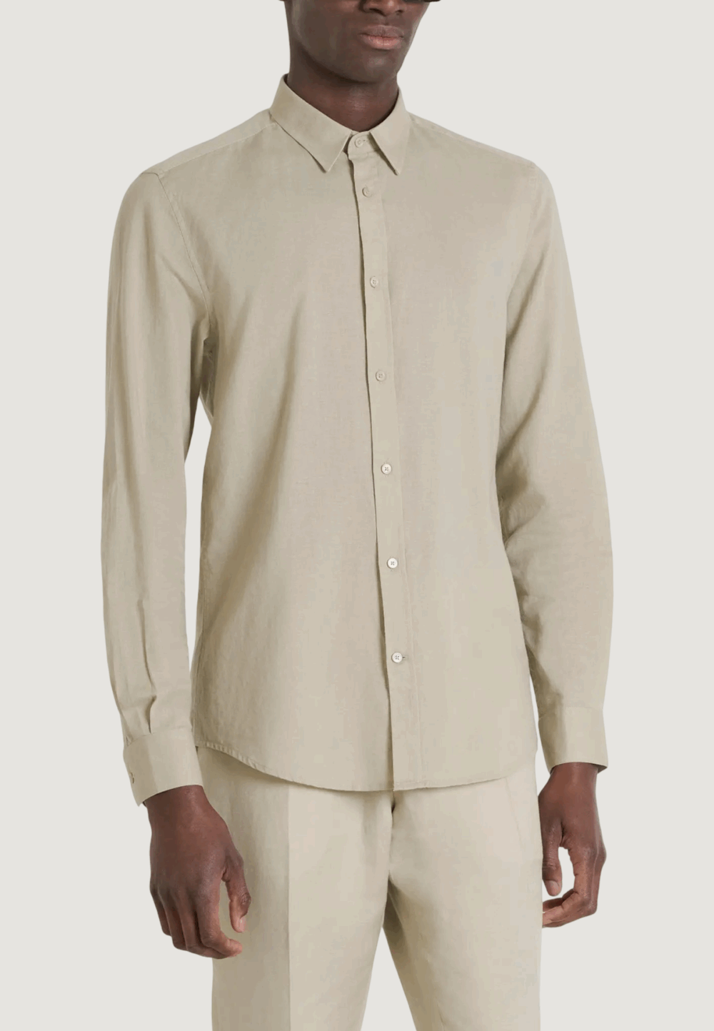 Camicia manica lunga Antony Morato shirt alicante slim fit Beige - Foto 3