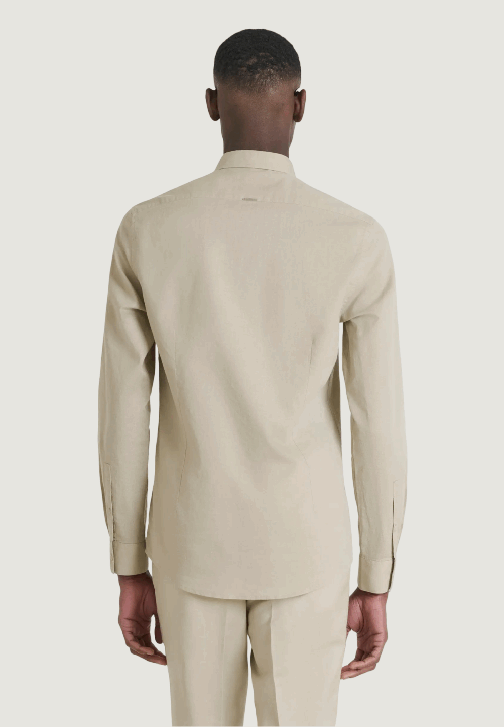 Camicia manica lunga Antony Morato shirt alicante slim fit Beige - Foto 4