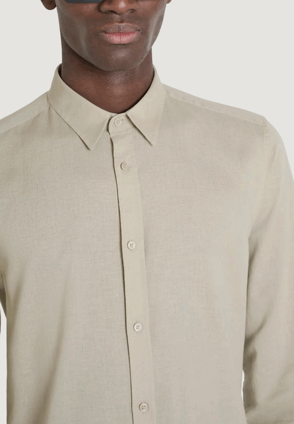 Camicia manica lunga Antony Morato shirt alicante slim fit Beige - Foto 2