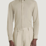 Camicia manica lunga Antony Morato shirt alicante slim fit Beige - Foto 1