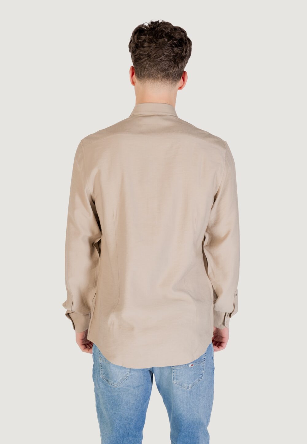 Camicia manica lunga Antony Morato shirt napoli regular fit Beige - Foto 4