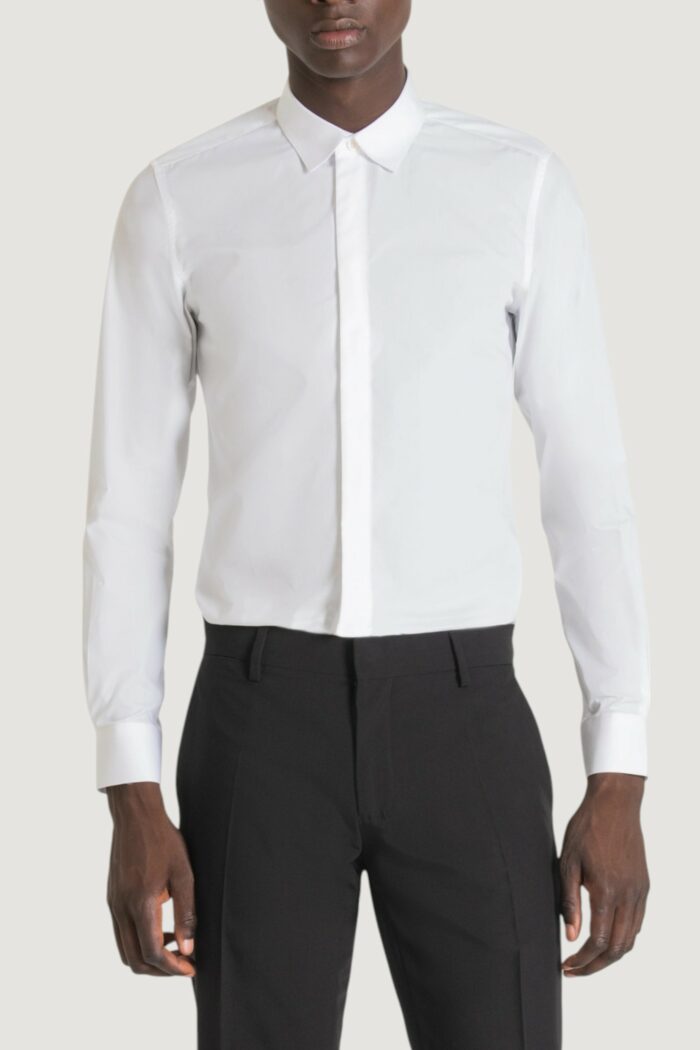 Camicia manica lunga Antony Morato london slim fit Bianco
