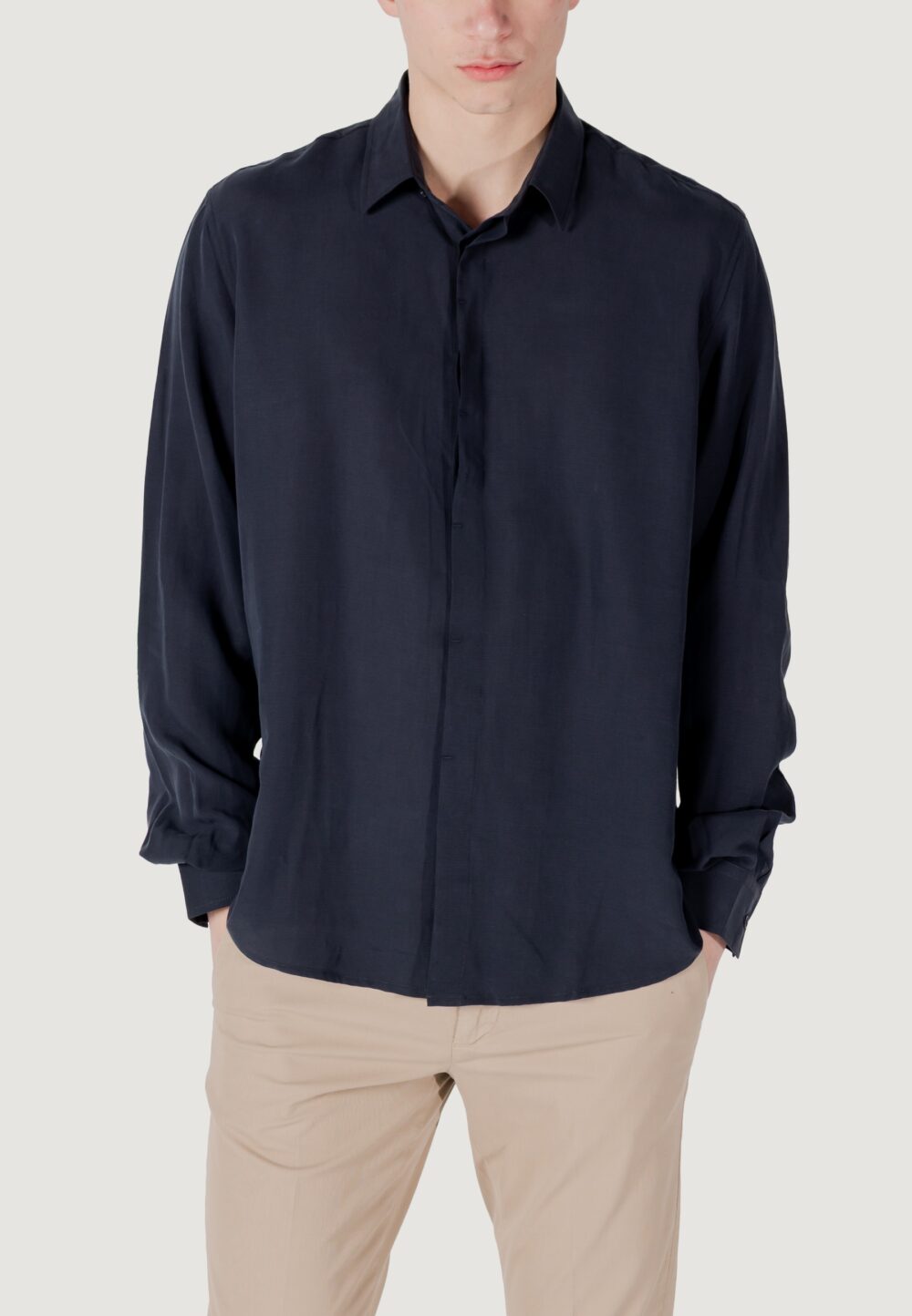 Camicia manica lunga Antony Morato smirne regular fit Blu marine - Foto 1