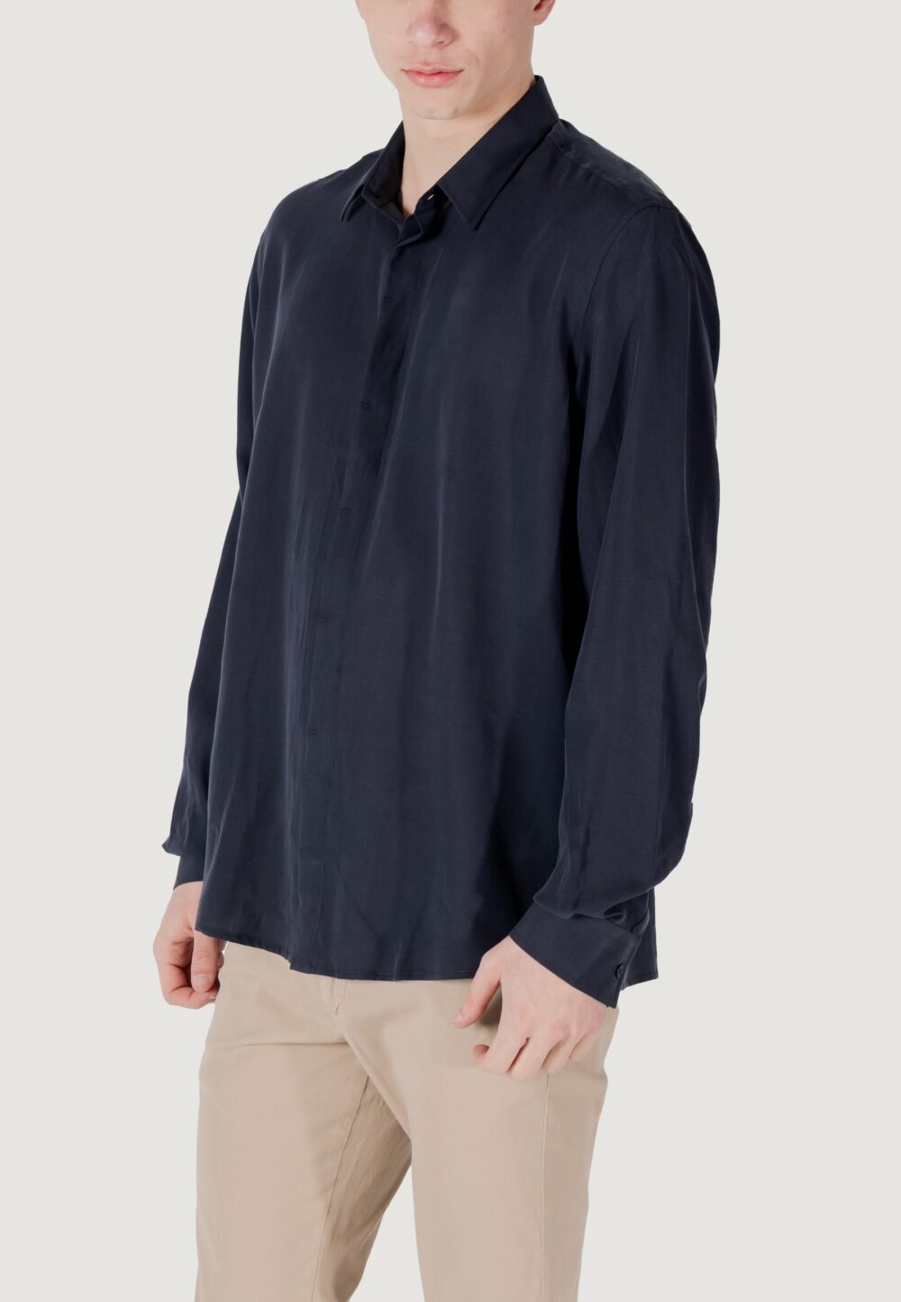 Camicia manica lunga Antony Morato smirne regular fit Blu marine - Foto 4