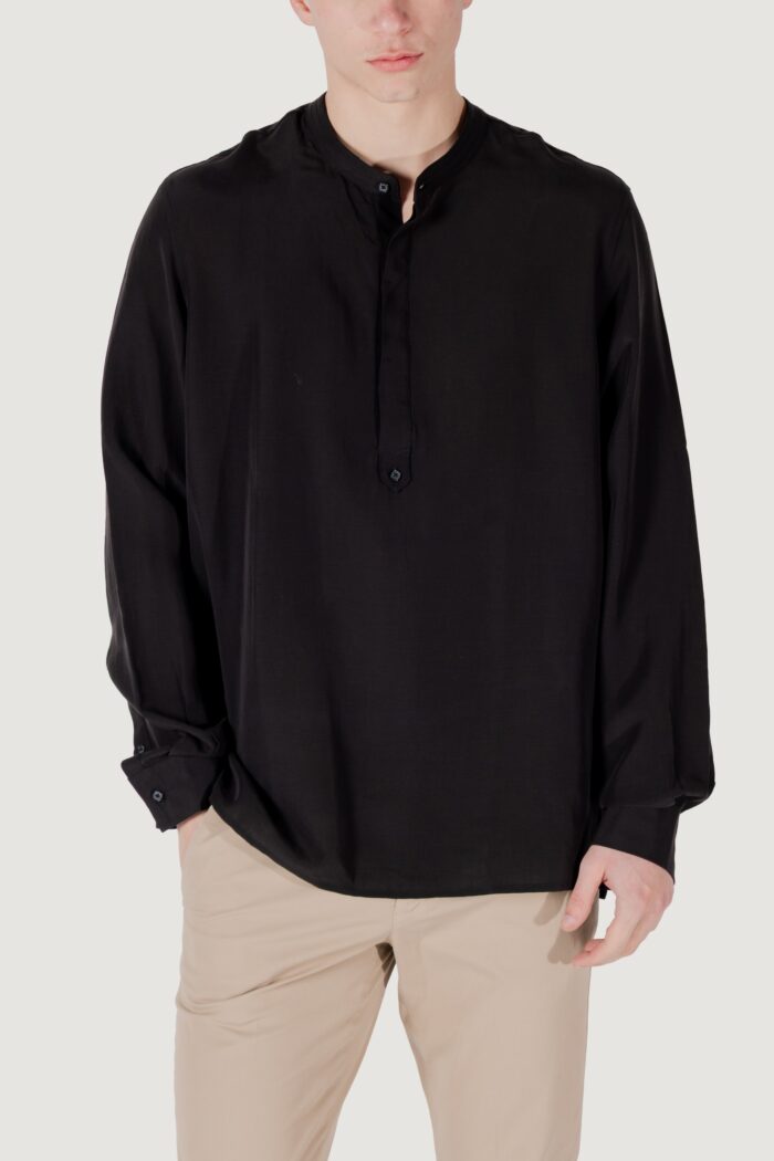 Camicia manica lunga Antony Morato kilis relaxed fit Nero