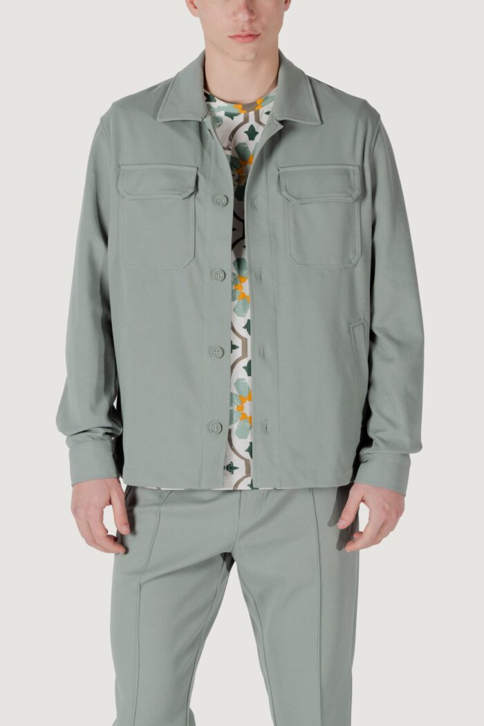 Camicia manica lunga Antony Morato hamar straight fit Verde
