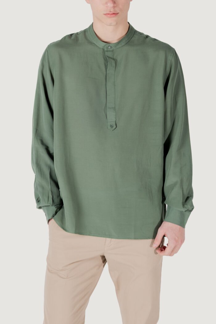 Camicia manica lunga Antony Morato kilis relaxed fit Verde