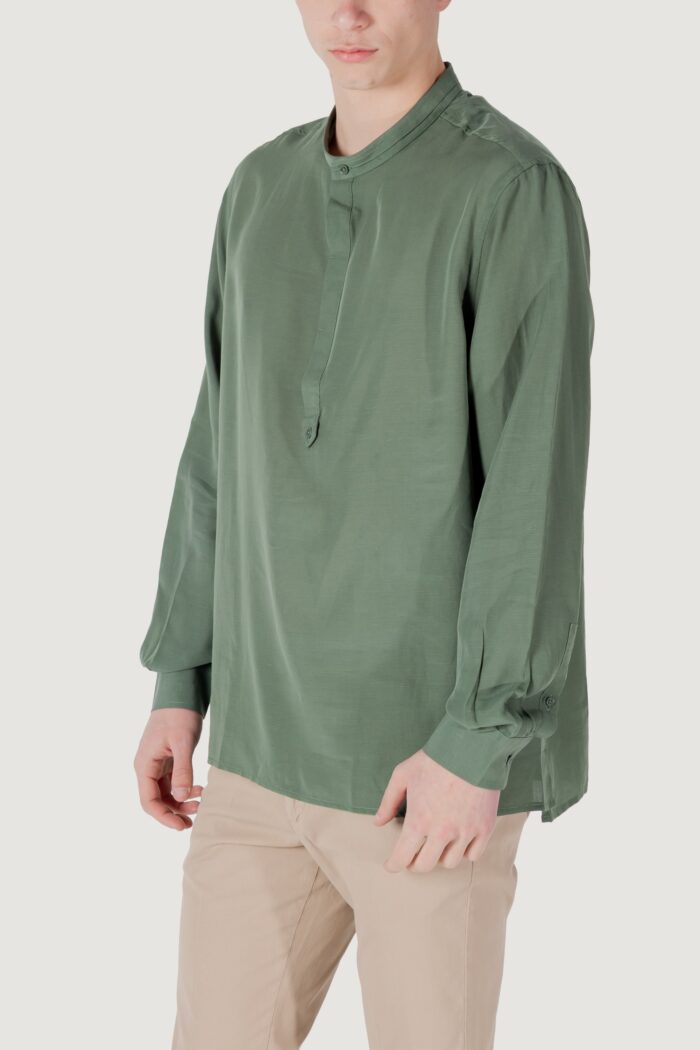 Camicia manica lunga Antony Morato kilis relaxed fit Verde