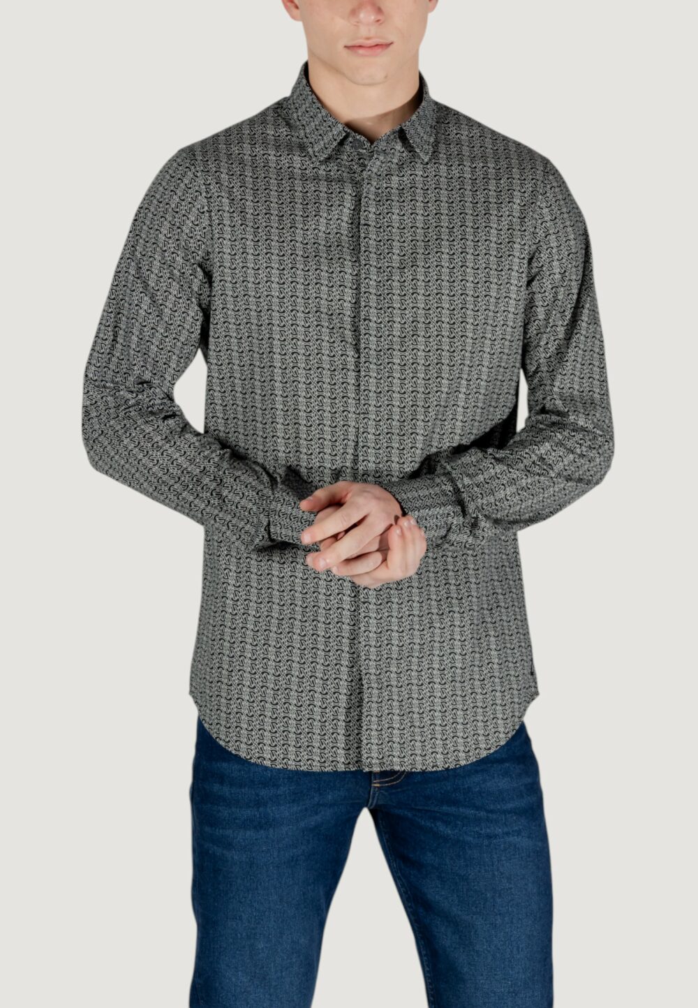 Camicia manica lunga Armani Exchange Nero - Foto 1