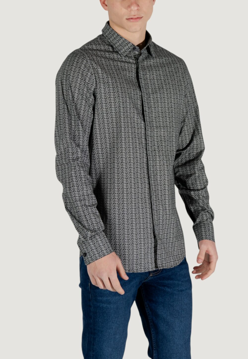 Camicia manica lunga Armani Exchange Nero - Foto 3
